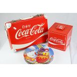 Advertising Items including Coco Cola Ice Bucket, Coca Cola Briefcase and Four Ronald McDonald