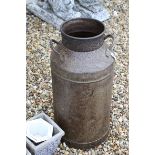 Vintage metal milk churn