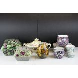 Collection of mainly Early 20th century Ceramics including Two Chintz Posy Holders, other Chintz
