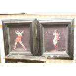 Pair of Darren Baker Limited Edition Prints, Femme Fatale I and II, both signed and limited editions