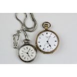 Two pocket watches to include a Simit No.2 in a Denison case together with a modern pocket watch and