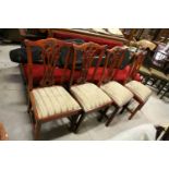 Harlequin set of eight Chippendale style dining chairs (including Two Carvers)