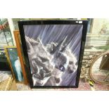 Alex Ross Boxed Canvas Signed Limited Edition Print - D C Comics Batman titled ' Grim Gargoyles '