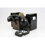 Early 20th century ' Telephone MFG Co. ' Field Telephone marked ' Telephone Set 'F' MK.1 ', L.25cms