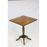 Square Top Pedestal Table, w.61cms h 74cms