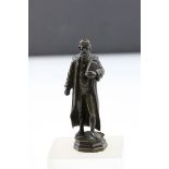 A bronze seal depicting the figure of a philosopher