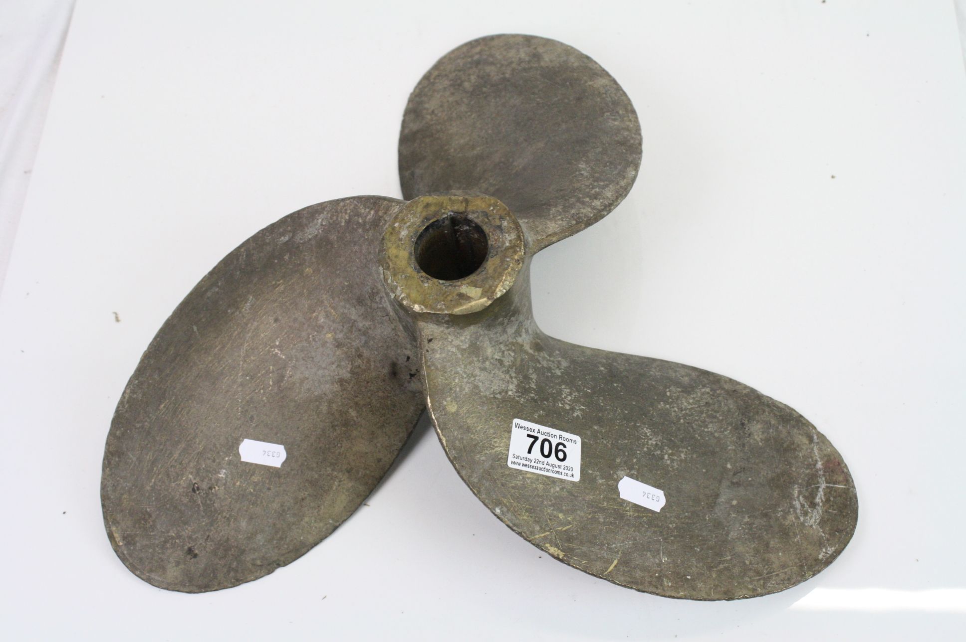 Bronze Boat Propeller, each blade 24cms