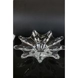French Crystal Glass ' Water Drop Splash ' Bowl, w.47cms