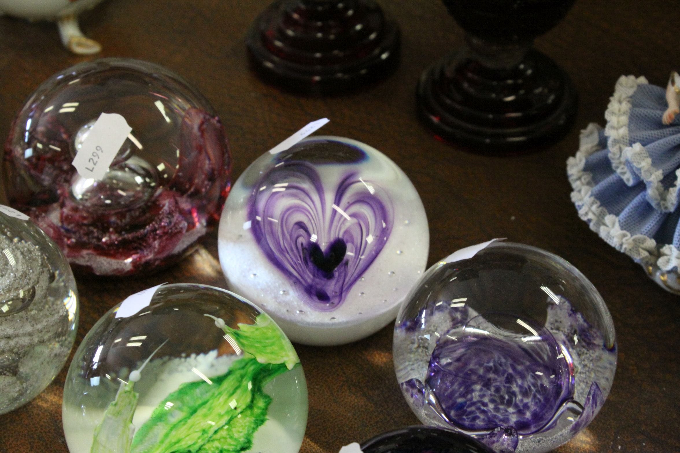 Eleven Selkirk glass paper weights mainly late 20th century. - Image 4 of 6