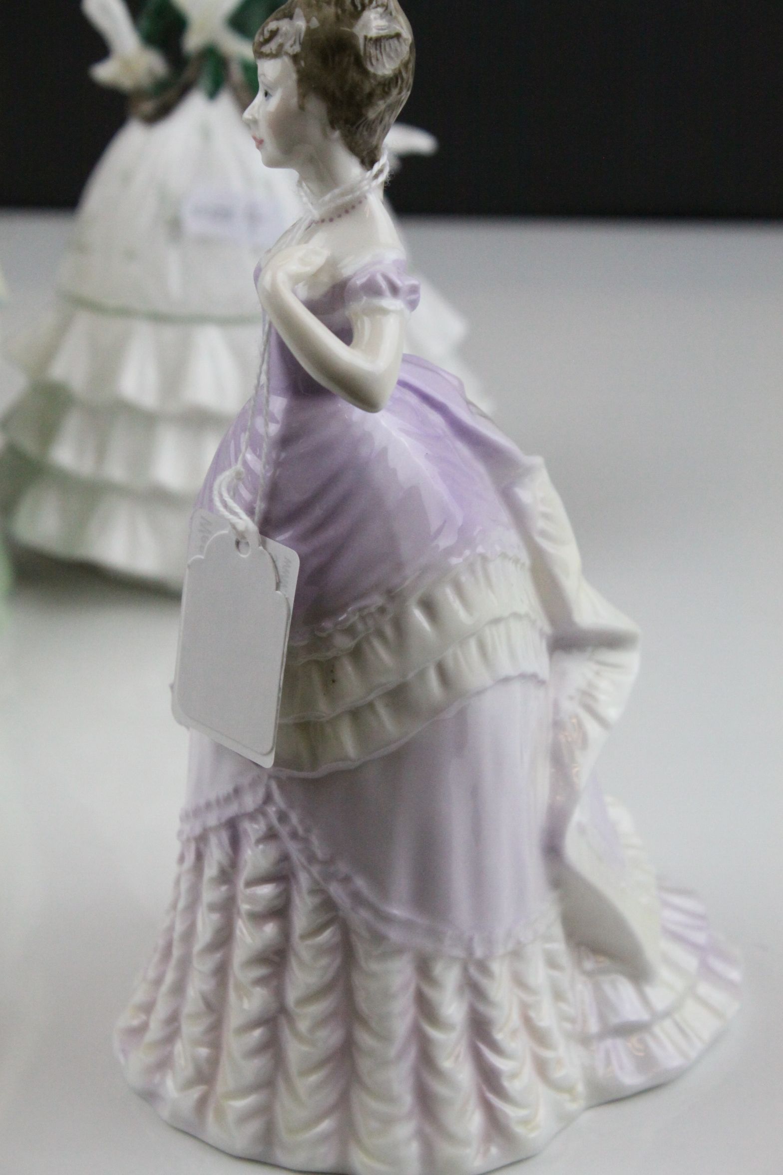 Royal Doulton ' Fair Lady ' Figurine plus Two Royal Worcester Figurines ' Debutante ' and ' Emily ' - Image 4 of 10