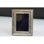 A silver picture frame