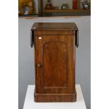 Victorian Mahogany Pot Cupboard with Drop Flaps to Top, h.73cms