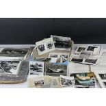 38 Black and White Press Photographs of Motor Racing Cars dating around 1950's together with Various