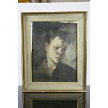 Anna Katrina Zinkeisen (1901-1976) Oil on Canvas Portrait of a Young Boy c.1944, 46cms x 36cms,