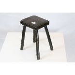 Small rustic oak stool