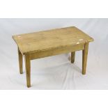 Pine Coffee Table, h.46cms L.77cms