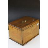 Late Victorian pine workbox