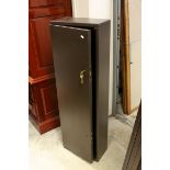 Metal Gun Cabinet with Single door, two locks with two keys, h.128cms w.40cms