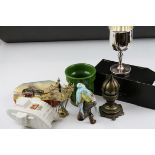 Mixed collectables to include Arthur Price boxed goblet, Spanish Sword cocktail sticks etc