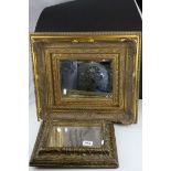 Two Reproduction gilt antique style mirrors.