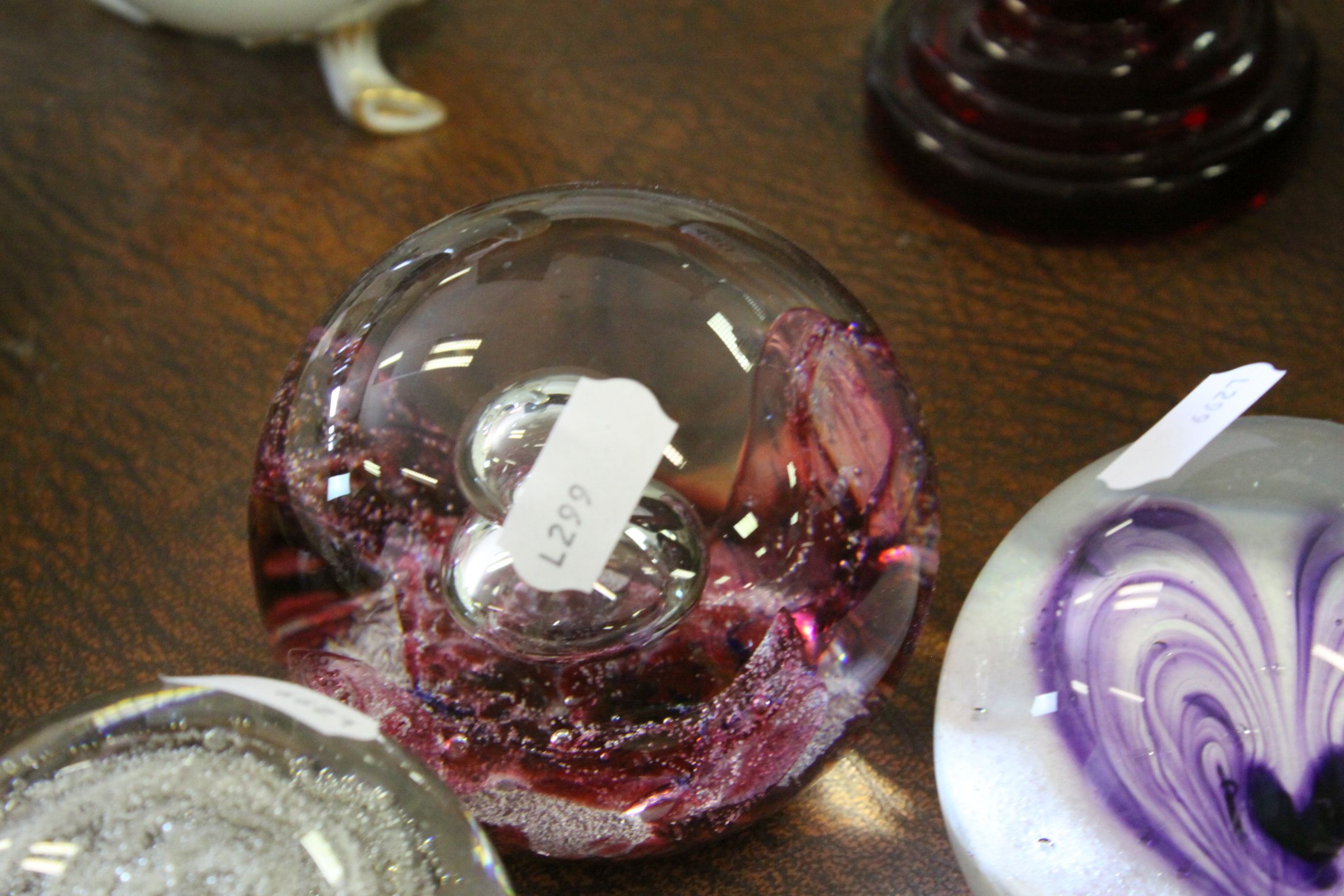 Eleven Selkirk glass paper weights mainly late 20th century. - Image 6 of 6