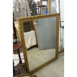 Large Modern Gilt Framed Mirror, 131cms x 103cms