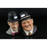 Laurel and Hardy Bosson style heads made by Legend products 1984.