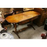 Regency Style Walnut Sofa Table, h.75cms