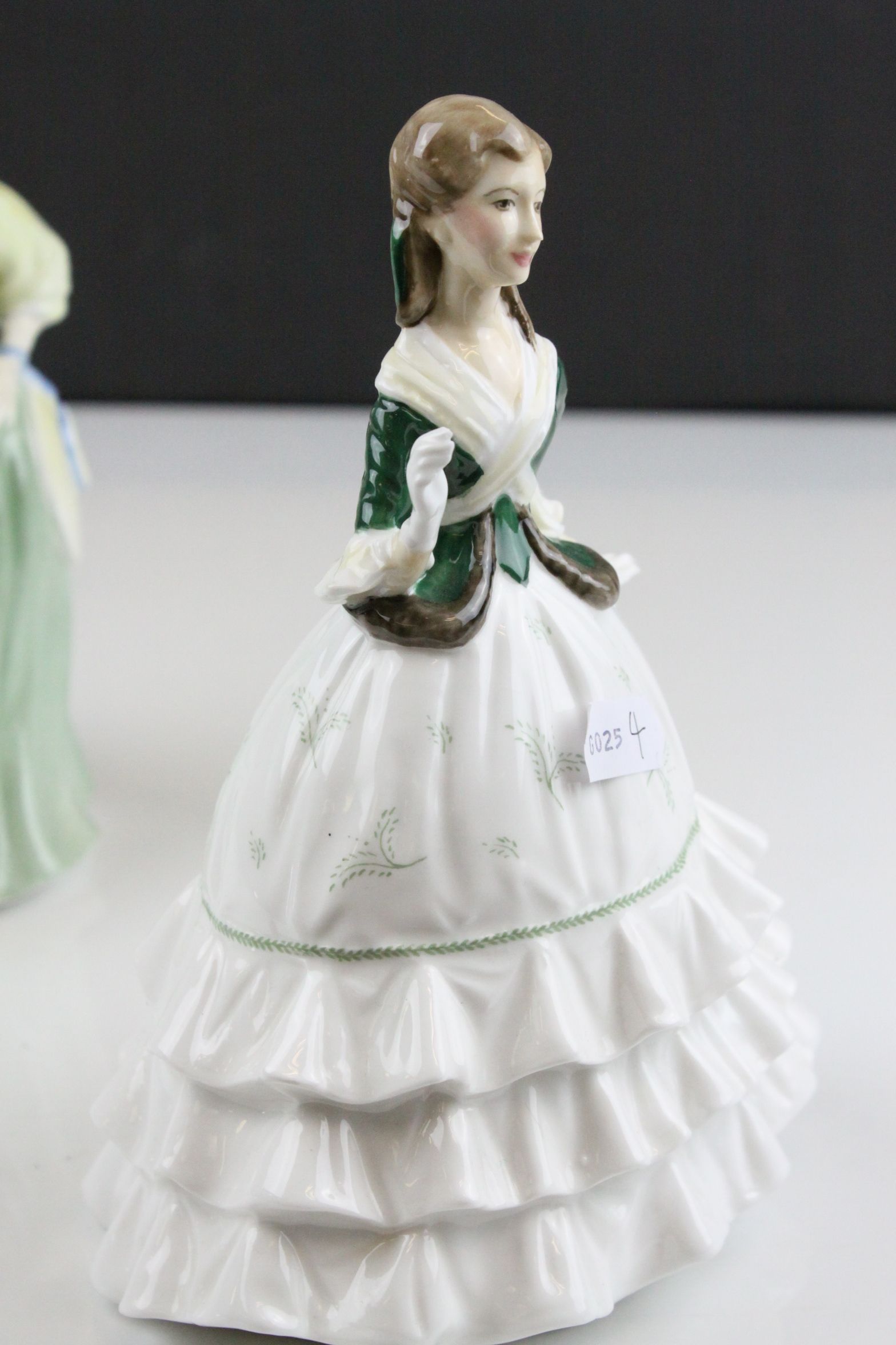 Royal Doulton ' Fair Lady ' Figurine plus Two Royal Worcester Figurines ' Debutante ' and ' Emily ' - Image 7 of 10