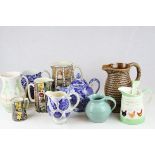 Collection of Nine mainly Late 20th century Ceramic Jugs including Moorland Chelsea, Blakeney, etc