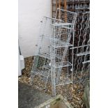 3 Four Section Wire Baskets, 102cms x 25cms