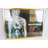 Reproduction James Bond Film Poster ' Goldfinger ', indistinctly signed by Shirley Bassey, 68cms x