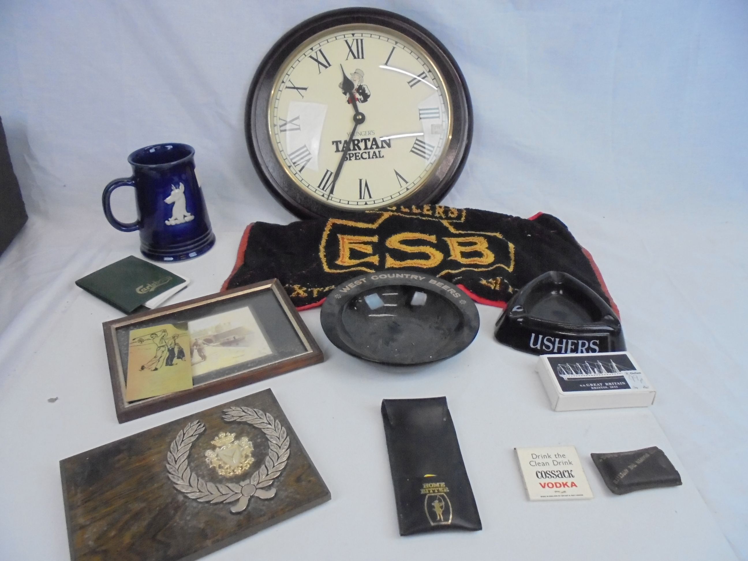 Breweriana - mixed items to include clock, bar towel, Home Brewery darts, pre 1970 bar price lists - Image 3 of 3