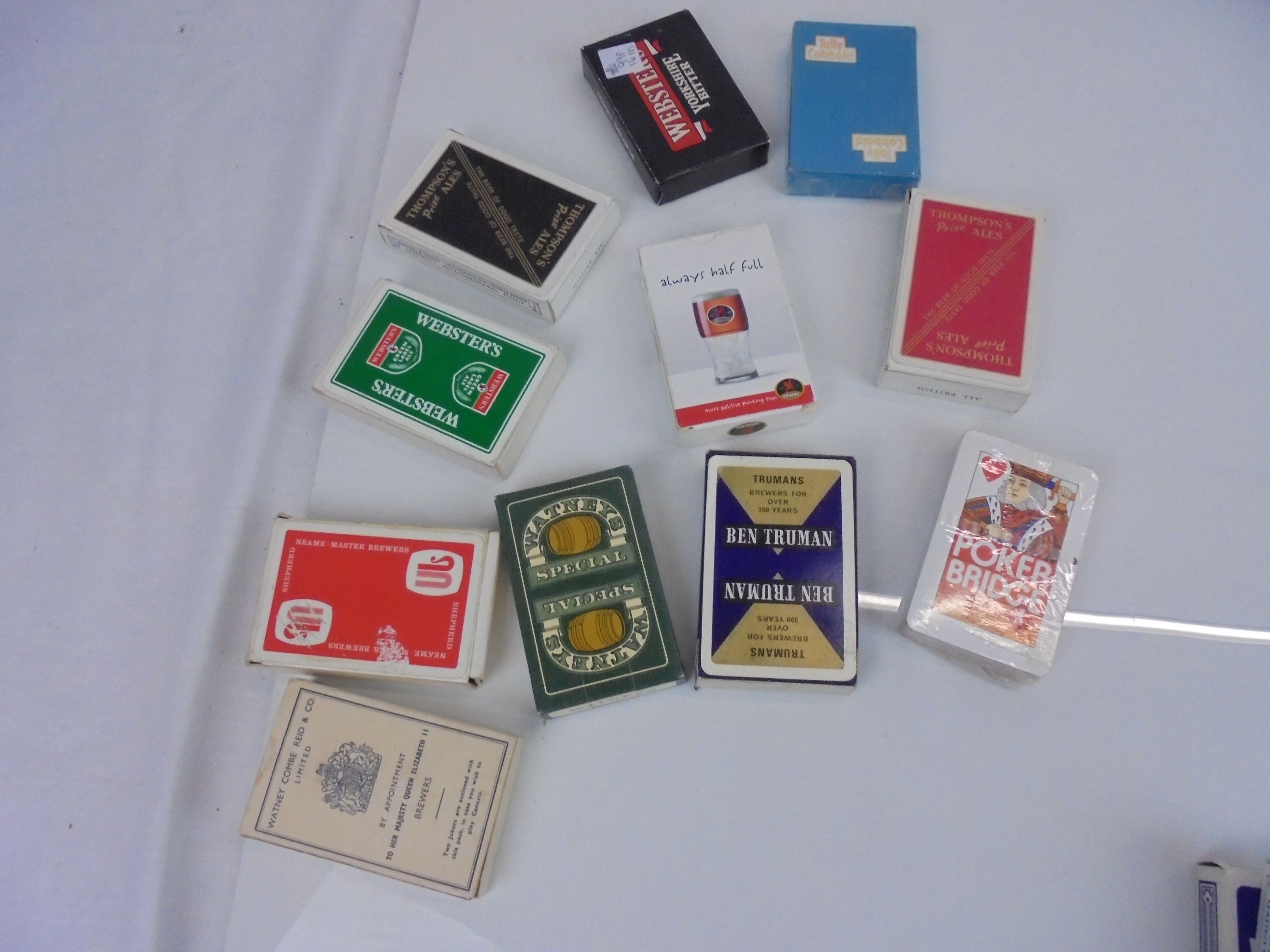 Breweriana - approx 18 packs of playing cards, various breweries, together with a few loose cards - Image 2 of 3