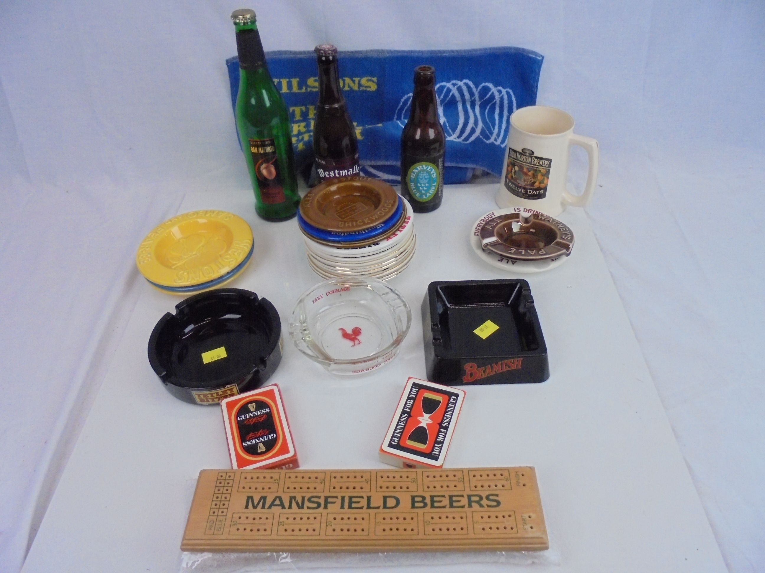 Breweriana - large assortment of ashtrays, water jugs, bottles etc, various breweries to include - Image 5 of 5