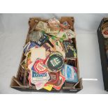 Breweriana - large collection of beermats, various ages and breweries (2 boxes)