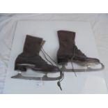 Pair of vintage ice skates