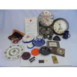 Breweriana - mixed items to include clock, bar towel, Home Brewery darts, pre 1970 bar price lists