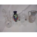 Mixed lot of glass and ceramics (7)