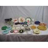 Breweriana - large group of ashtrays, mugs, waterjugs etc, various breweries (2 boxes)