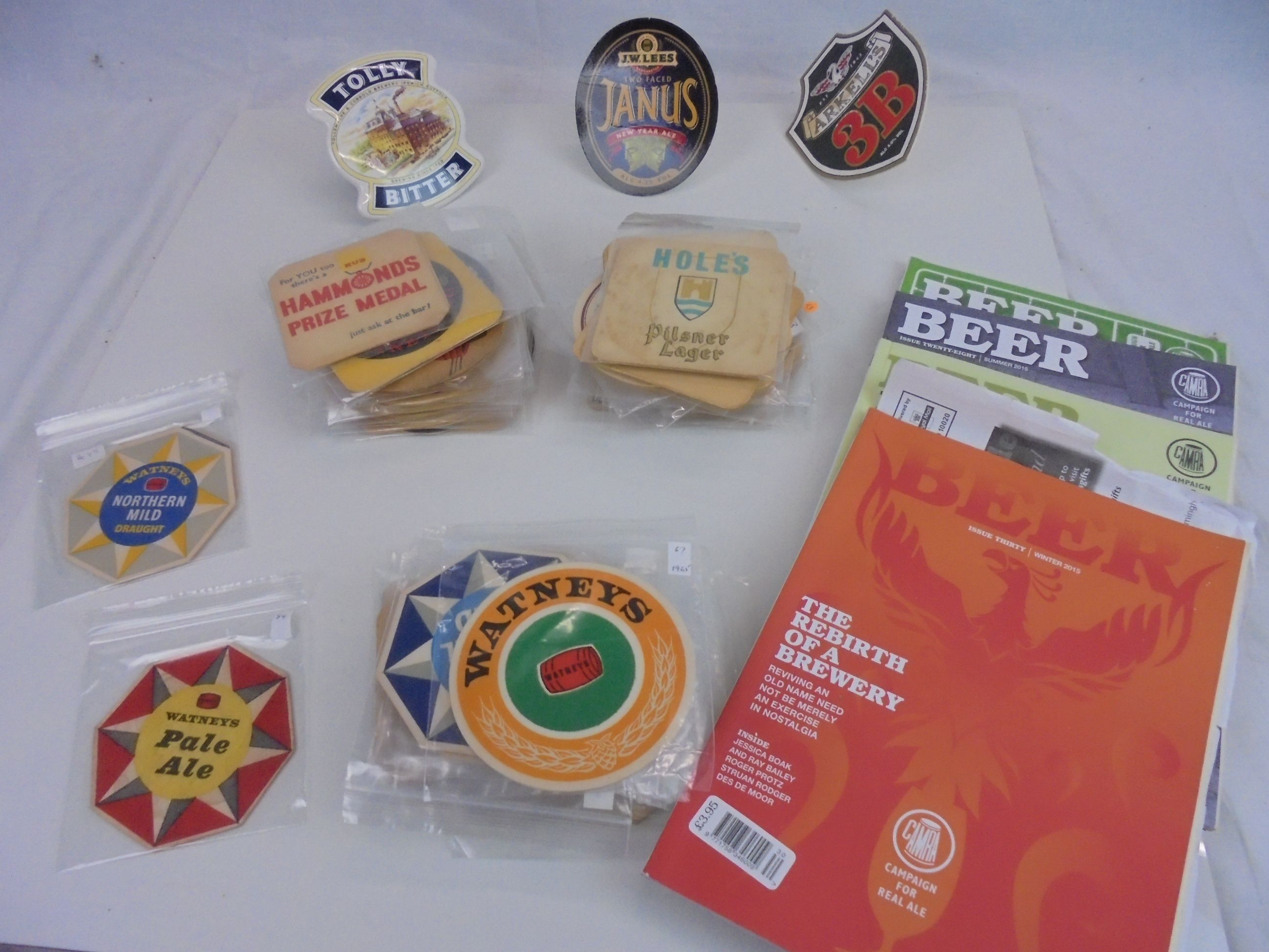 Breweriana - mixed lot to include pump clips, beermats, barrel taps etc, various breweries - Image 3 of 3