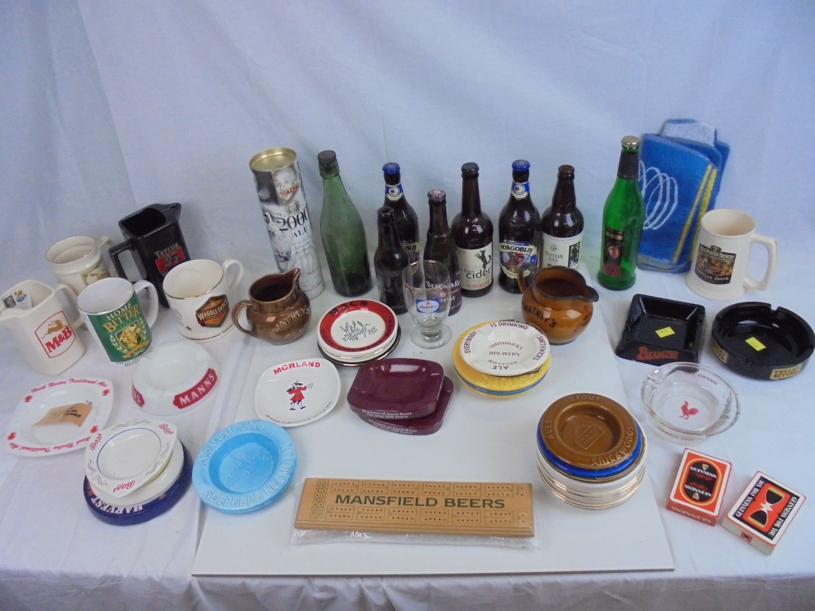 Breweriana - large assortment of ashtrays, water jugs, bottles etc, various breweries to include - Image 2 of 5