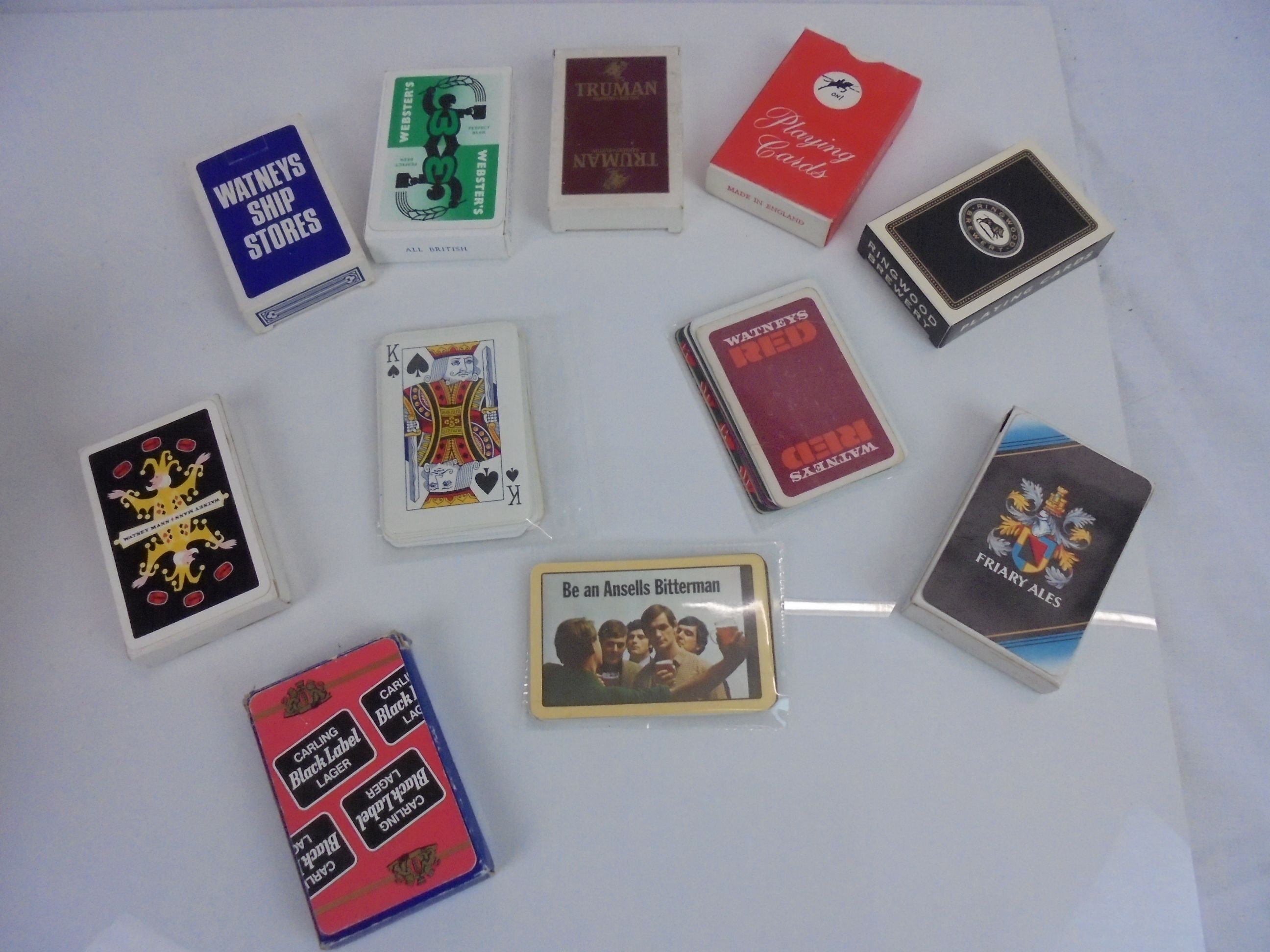 Breweriana - approx 18 packs of playing cards, various breweries, together with a few loose cards - Image 3 of 3