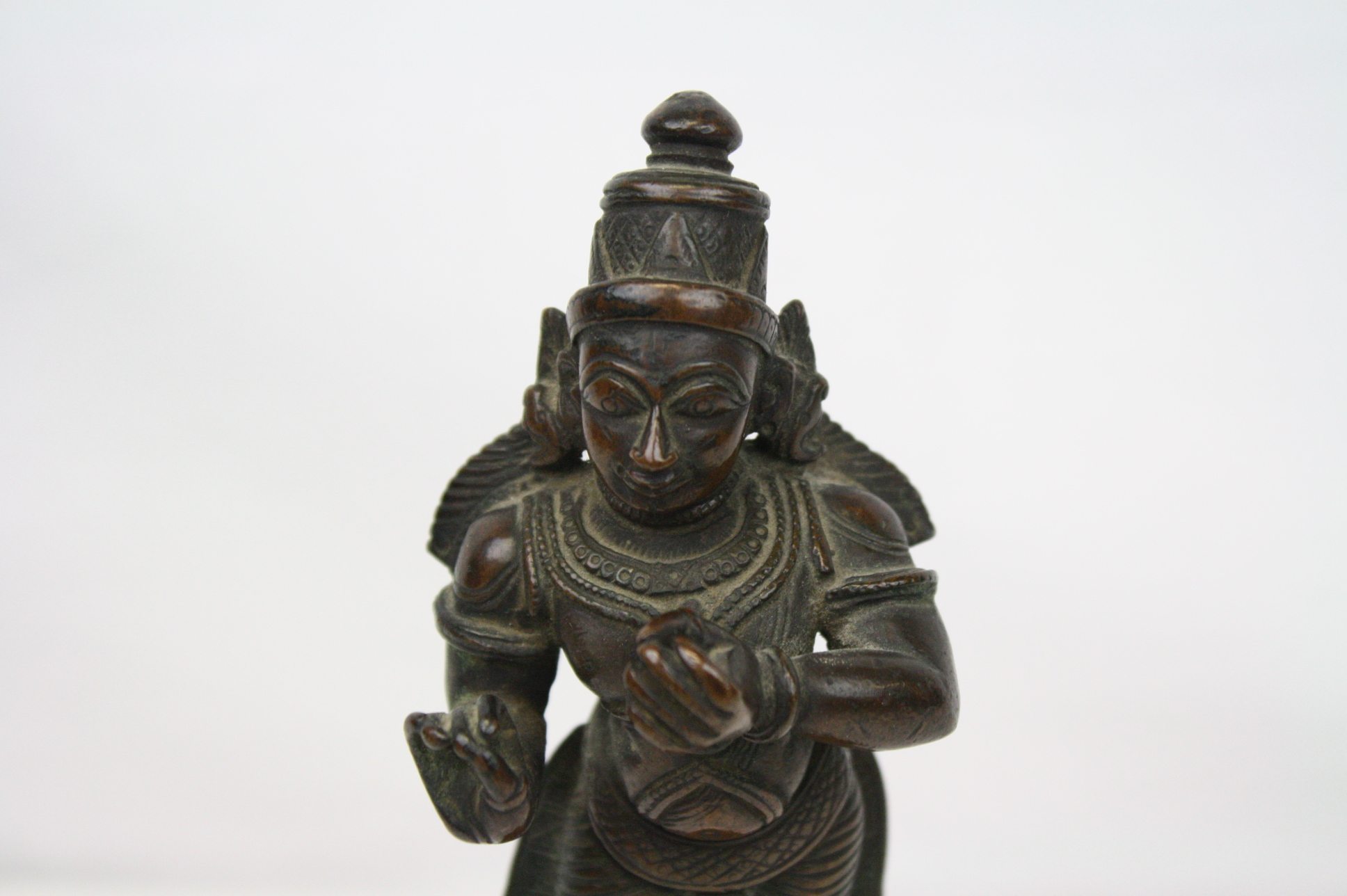 A bronze indian deity figure, stands approx 16.5cm tall. - Image 3 of 3