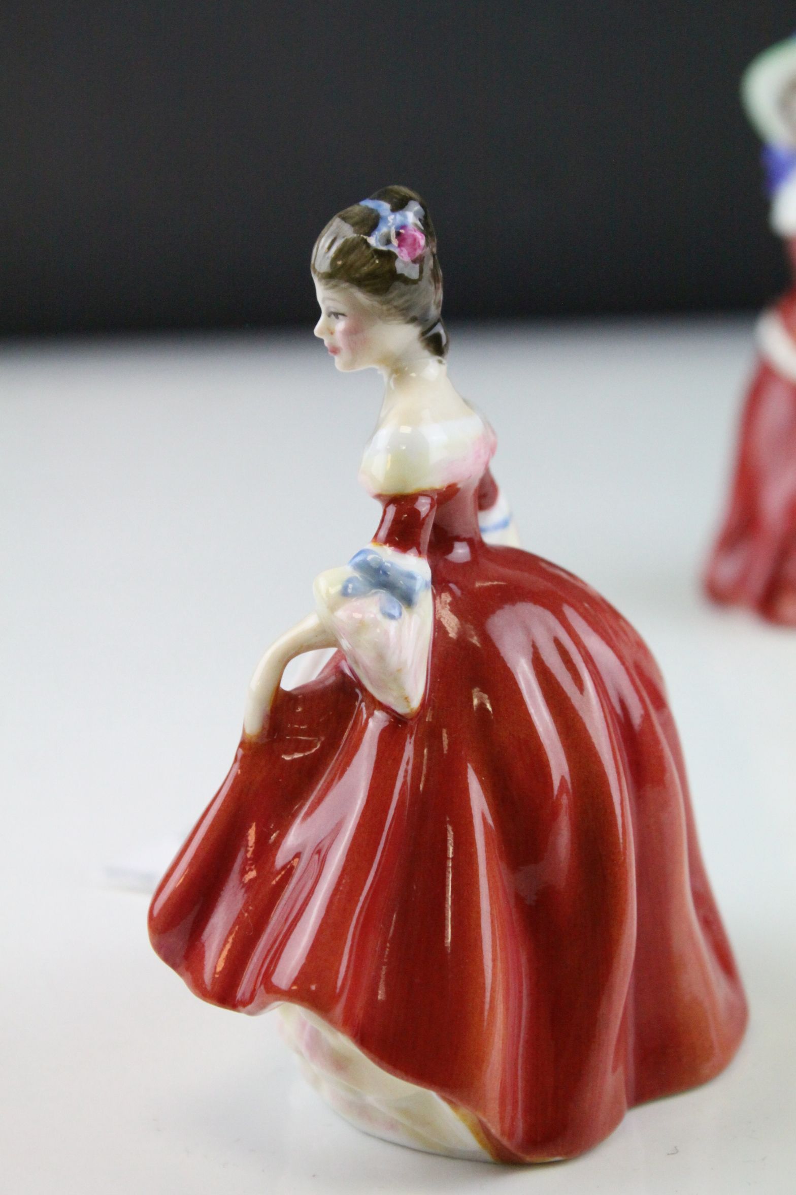 Three Small Royal Doulton Figurines - Emma, Southern Belle and Christmas Morn, h.approx.11.5cms - Image 3 of 9