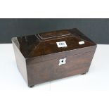 Regency Rosewood Tea Caddy with fitted interior