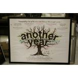 A large framed film poster for the Mike Leigh film Another Year, 75 x 100.5cm