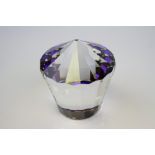 Swarovski crystal 'Carousel' paperweight 'Bermuda Blue' (not original box)
