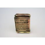 Early 20th century Brass Advertising Vesta Case ' Enoch Haley, Brassfounder and Finisher, Soho