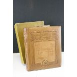 Book Binding - Presentation Tooled Leather Album of Art Nouveau Design by Cedric Chivers, Bath,